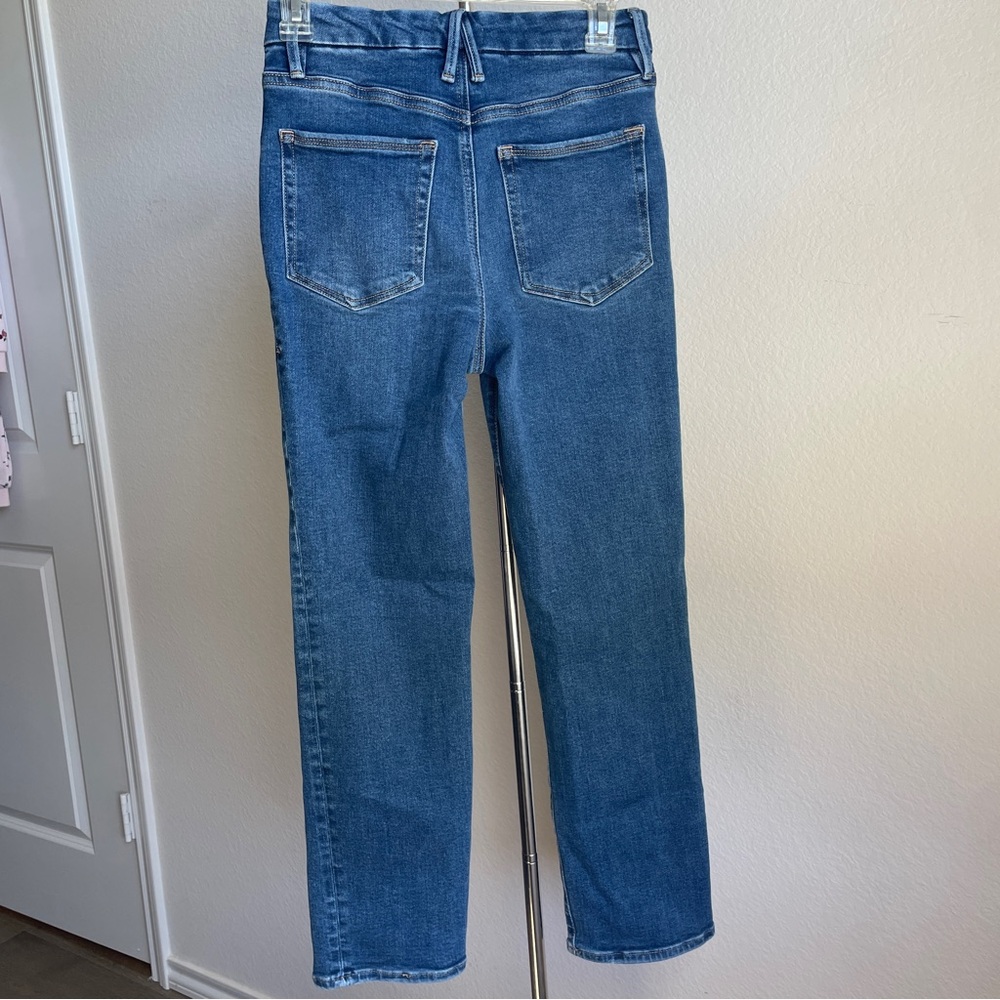 Good American Blue Denim Jeans 4/27 - Picture 7 of 8
